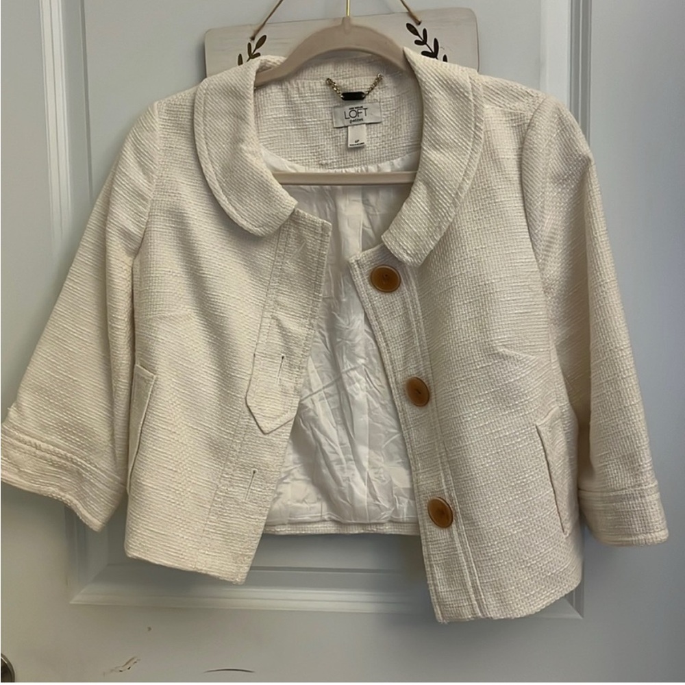 LOFT Cropped blazer, lightweight jacket